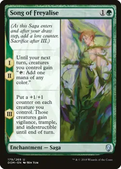 Song of Freyalise Dominaria NM Green Uncommon MAGIC GATHERING CARD ABUGames - Image 1