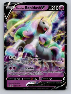 Galarian Rapidash V SWSH111 Holo Promo Prize Pack Series Cards Pokemon Holo NM - Image 1