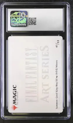 CGC 10 - Good King Mog XII 41/53 Stamped Signature Final Fantasy MTG Art Series - Image 2