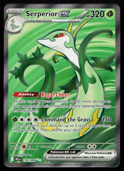 Serperior ex 156/086 Ultra Rare Black Bolt Pokemon Card - Image 1
