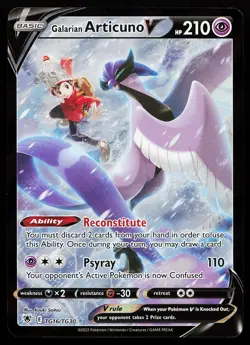 Galarian Articuno V TG16/TG30 Holo Astral Radiance Trainer Gallery Pokemon Card - Image 1