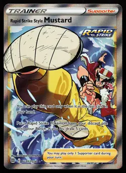 Rapid Strike Style Mustard TG27/TG30 Ultra Rare Brilliant Stars Pokemon Card - Image 1