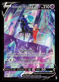 Shadow Rider Calyrex V TG17/TG30 Holo Astral Radiance Pokemon Card - Image 1
