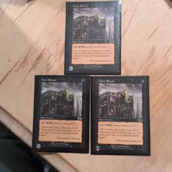 Wizards of the Coast Dark Ritual 3 Cards 1999 Mana Source English - Image 1