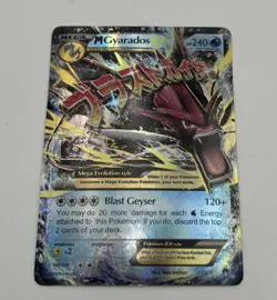 M Gyarados EX 27/122 XY - BREAKpoint Ultra Rare Pokemon Card *creased - Image 1