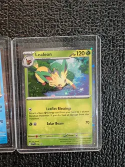 🔥Eveelution Promos Sylveon, Glaceon, Leafeon Cosmo Holo. Pack Fresh 3 Cards 🔥 - Image 2