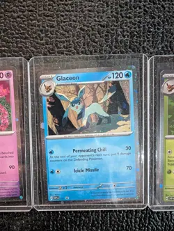 🔥Eveelution Promos Sylveon, Glaceon, Leafeon Cosmo Holo. Pack Fresh 3 Cards 🔥 - Image 3