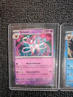 🔥Eveelution Promos Sylveon, Glaceon, Leafeon Cosmo Holo. Pack Fresh 3 Cards 🔥 - Image 4
