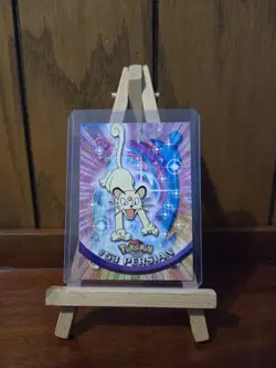 Persian #53 Pokemon Topps Series 1 Card (Green Label) MP - Image 1