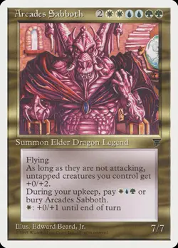 Arcades Sabboth Chronicles HEAVILY PLD White Blue Green Rare MAGIC CARD ABUGames - Image 1
