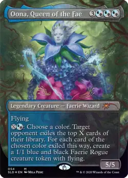 Oona, Queen of the Fae - MTG Secret Lair Full Art NM - Magic Cards NM x1 FOIL - Image 1