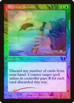Rites of Refusal FOIL Odyssey PLD Blue Common MAGIC GATHERING CARD ABUGames - Image 1