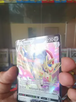 Pokemon Card 2023 ZACIAN V Full Art Ultra Rare Holo 095/159 CROWN ZENITH ERROR - Image 3