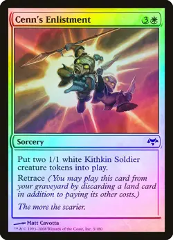 Cenn's Enlistment FOIL Eventide PLD White Common MAGIC MTG CARD ABUGames - Image 1