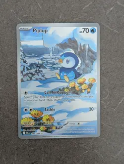 Pokemon Card 2025 PIPLUP Illustration Rare IR 098/094 Phantasmal Flames NM/M - Image 2