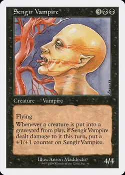 Sengir Vampire Battle Royale PLD Black Uncommon MAGIC GATHERING CARD ABUGames - Image 1