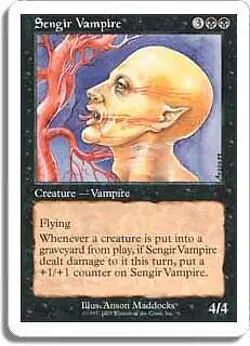 Sengir Vampire Battle Royale NM Black Uncommon MAGIC GATHERING CARD ABUGames - Image 1
