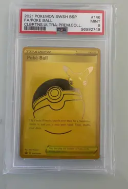 Pokemon Poke Ball Full Art Promo Foil SWSH146 PSA 9 Sword & Shield Promo Card - Image 1