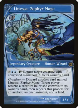 Linessa, Zephyr Mage Future Sight NM Blue Rare MAGIC GATHERING CARD ABUGames - Image 1