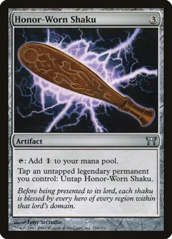 Honor-Worn Shaku Champions of Kamigawa NM Artifact Uncommon MTG CARD ABUGames - Image 1