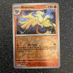 017/191 NINETALES REVERSE HOLO SURGING SPARKS POKEMON CARD - Image 1
