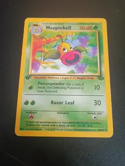Weepinbell 48/64 1st Edition Jungle Set Uncommon 1999 English Pokemon Card - Image 1