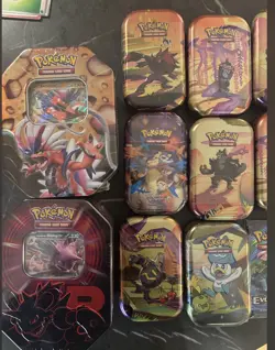 Pokemon Window Tin Mixed Lot : Graded Card + 4 Booster Packs & MORE! ETB Chase! - Image 4