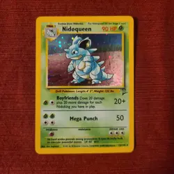 Pokemon TCG Base Set 2 Holo Nidoking Nidoqueen Hitmonchan Ninetales Lot 4 Cards - Image 4