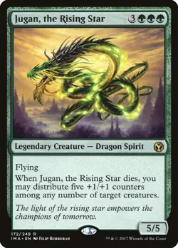 Jugan, the Rising Star Iconic Masters NM Green Rare MAGIC MTG CARD ABUGames - Image 1