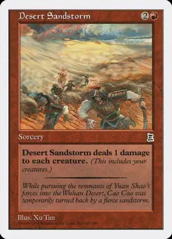 Desert Sandstorm Portal Three Kingdoms NM Red Common MAGIC MTG CARD ABUGames - Image 1