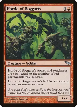 Horde of Boggarts Shadowmoor NM Red Uncommon MAGIC THE GATHERING CARD ABUGames - Image 1