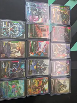 16 GUNDAM TCG ALT ART CARDS (C+, R+ and LR+'s!) - Image 1