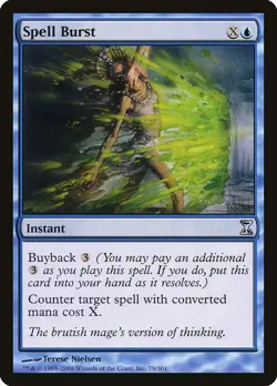 Spell Burst Time Spiral NM Blue Uncommon MAGIC THE GATHERING MTG CARD ABUGames - Image 1