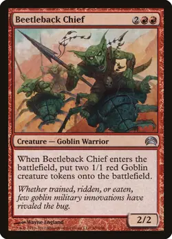 Beetleback Chief Planechase 2012 NM Red Uncommon MAGIC GATHERING CARD ABUGames - Image 1