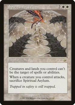 Spiritual Asylum Nemesis NM White Rare MAGIC THE GATHERING MTG CARD ABUGames - Image 1