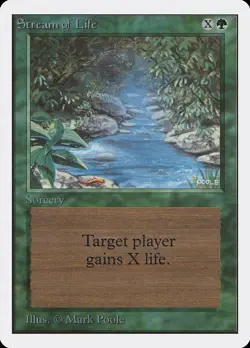 Stream of Life Unlimited PLD Green Common MAGIC THE GATHERING CARD ABUGames - Image 1