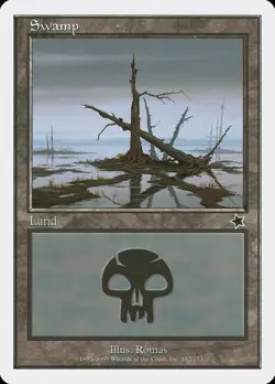 Swamp (162) Starter 1999 HEAVILY PLD Basic Land MAGIC GATHERING CARD ABUGames - Image 1
