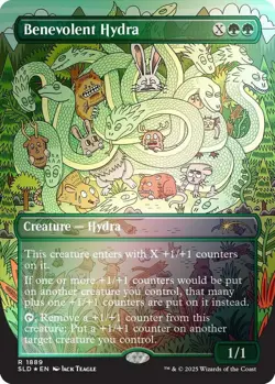 MTG Benevolent Hydra (1889) - Rainbow Foil, NM-Mint, English Secret Lair Drop Se - Image 1