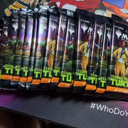 Magic The Gathering Teenage Mutant Ninja Turtles Booster Pack Lot of 15 - Image 1