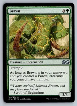 Brawn 160 Uncommon Ultimate Masters Magic: The Gathering Near Mint - Image 1