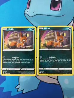 2 x Nickit 047/072 - Pokemon Shining Fates, English - Image 1