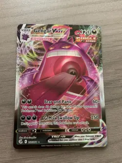 Pokemon Gengar VMAX TCG Fusion Strike Card 157/264 - Image 2