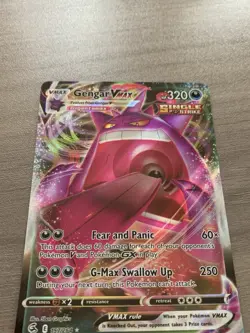 Pokemon Gengar VMAX TCG Fusion Strike Card 157/264 - Image 5
