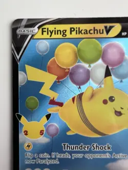 Pokemon TCG Flying Pikachu v Celebrations Holo Ultra Rare Lightning Card 006/025 - Image 2
