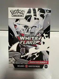 Pokemon Scarlet & Violet White Flare Booster Bundle 6 Packs NEW SEALED - Image 1