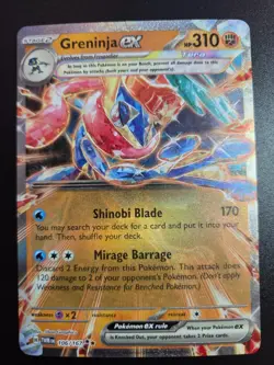 Greninja ex - 106/167 - Pokemon Twilight Masquerade Double Ultra Rare NM - Image 1