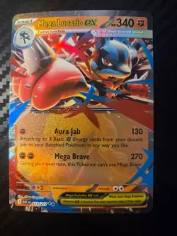 Mega Lucario ex 113/217 Double Rare ME: Ascended Heroes Pokemon NM - Image 1