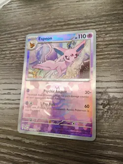 Pokemon TCG Prismatic Evolutions Espeon Masterball Reverse Foil No. 33/131 - Image 4