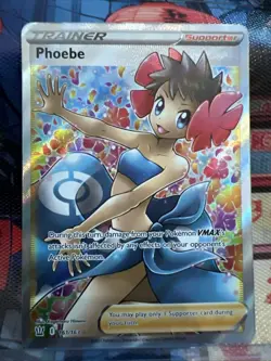 Pokemon TCG Phoebe 161/163 Battle Styles Full Art Trainer NM - Image 1