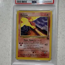 Pokemon Moltres Black Star Promo Aoki Error 21 PSA 9 2000 Toshinao Aoki - Image 3